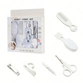6pcs Baby Boys Grooming & Nail Care Kit - Ivory | 21 Century Kids