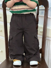 Boys Wide-Leg Cargo Pants - Graphite | 21 Century Kids