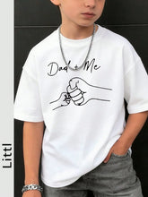 Boys Dad + Me Graphic Drop Shoulder Tee - Ivory | 21 Century Kids