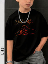 Boys Dad + Me Fist Bump Graphic Crew Neck Tee - Onyx | 21 Century Kids