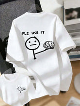 Boys PLZ USE IT Graphic Drop Shoulder Tee - Ivory | 21 Century Kids