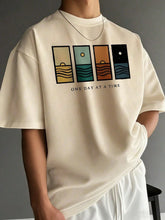 Boys 'One Day At A Time' Graphic Oversized Tee - Ecru | 21 Century ...