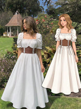 Big Girls Puff Sleeve Corset Waist Midi Dress - Ivory | 21 Century ...