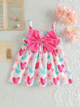 Girls Heart Floral Print Bow Cami Dress - Ivory | 21 Century Kids