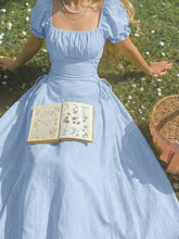 Big Girls Puff Sleeve Corset-Lace Midi Dress - Periwinkle | 21 Cent...