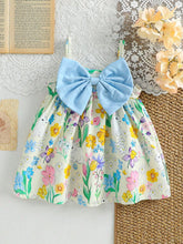 Girls Bunny Floral Print Oversized Bow Cami Dress - Isabelline | 21...