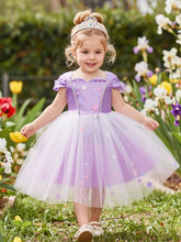 Girls Star Appliqué Satin & Tulle Ball Gown - Wisteria | 21 Century...