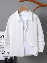 Big Boys Long Sleeve Button-Down Oxford Shirt - Ivory | 21 Century ...