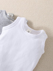 Boys Sleeveless Snap-Crotch Bodysuit 4-Pack - Onyx