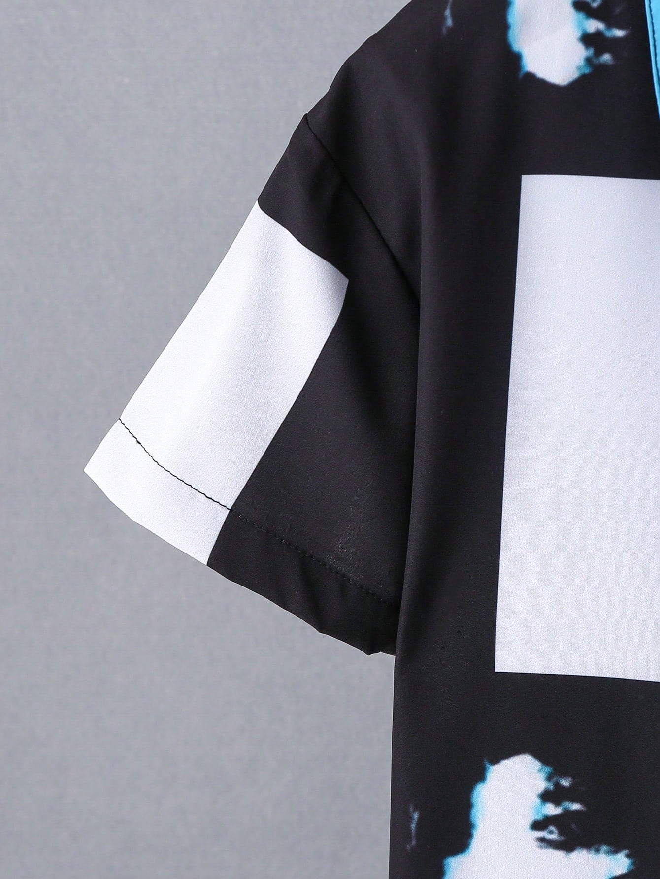 2pcs Boys Colorblock Shirt & Shorts Set - Multi