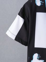 2pcs Boys Colorblock Shirt & Shorts Set - Multi