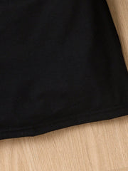 Little Girls Oversized Bow Tank Shift Dress - Onyx | 21 Century Kids
