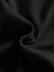 Boys Piqué Henley Stand Collar Polo Shirt - Onyx | 21 Century Kids