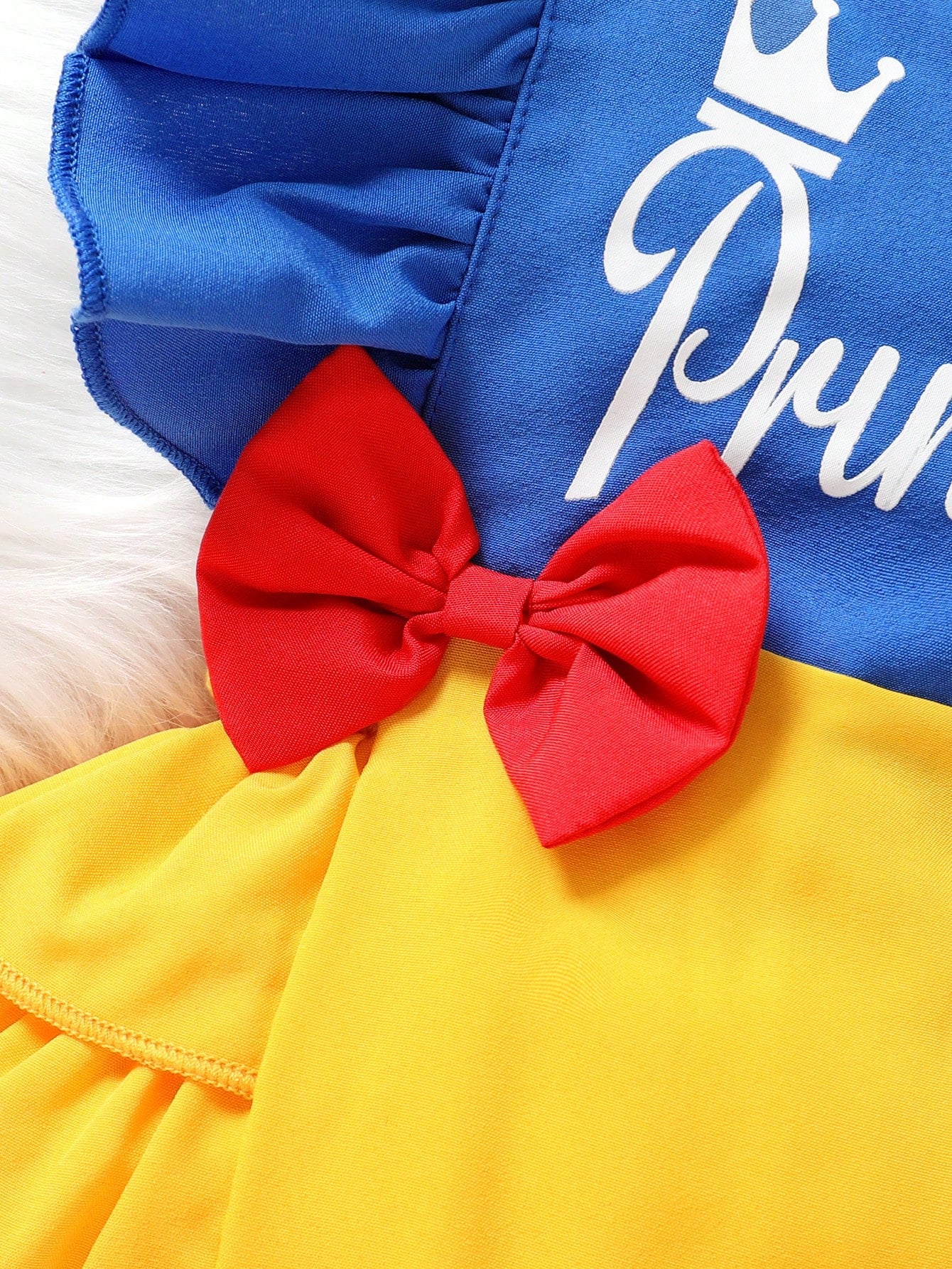 2pcs Baby Girls Princess Crown Ruffle Romper & Headband - Cobalt | ...