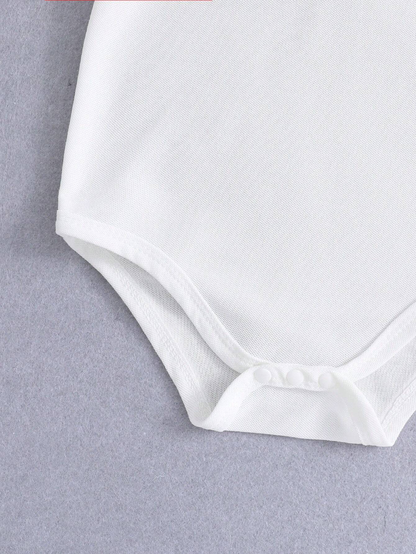 2pcs Baby Boys Polo Bodysuit & Shorts Set - Ivory | 21 Century Kids