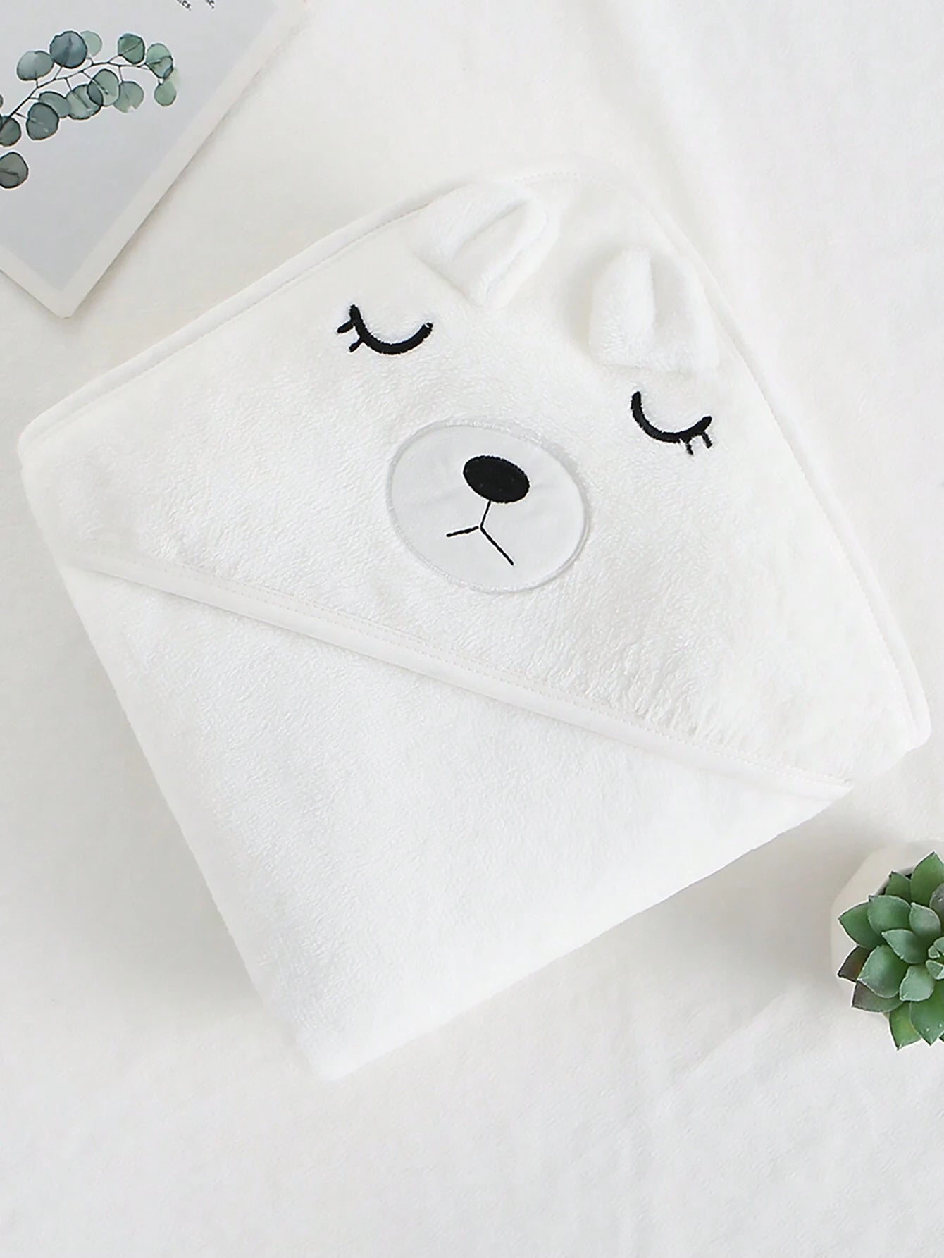 2pcs Boys Animal Hooded Coral Fleece Bath Towels - Slate | 21 Centu...