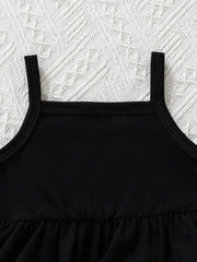 2pcs Girls Blazer Vest & Cami Dress Set - Onyx | 21 Century Kids