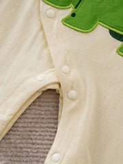 Baby Boys Dinosaur Appliqué Raglan Romper - Isabelline