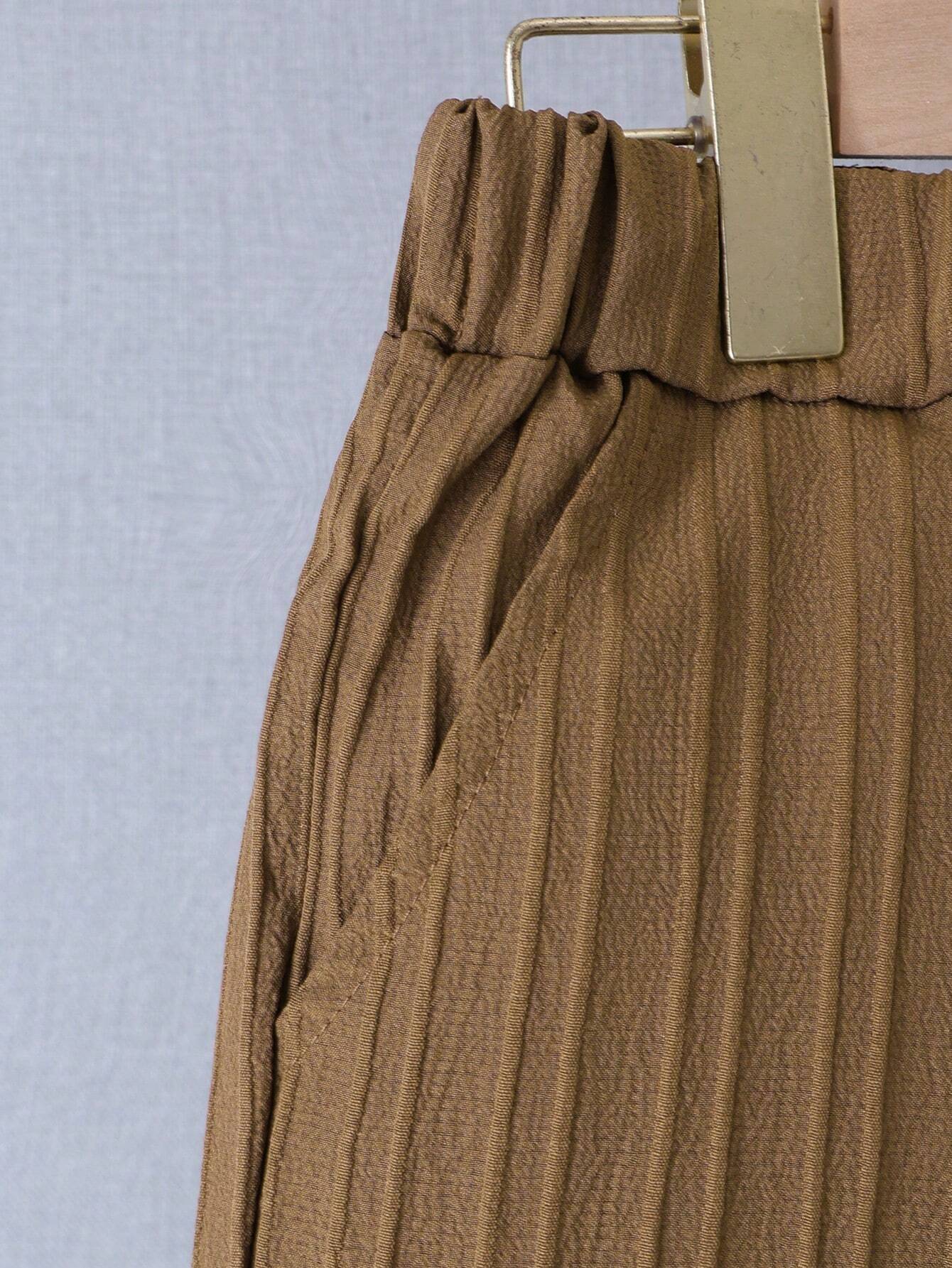 2pcs Boys Textured Shirt & Shorts Co-ord Set - Khaki | 21 Century Kids