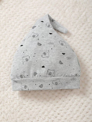 3pcs Baby Boys Elephant Print Kimono Shirt, Joggers & Hat Set - Sla...