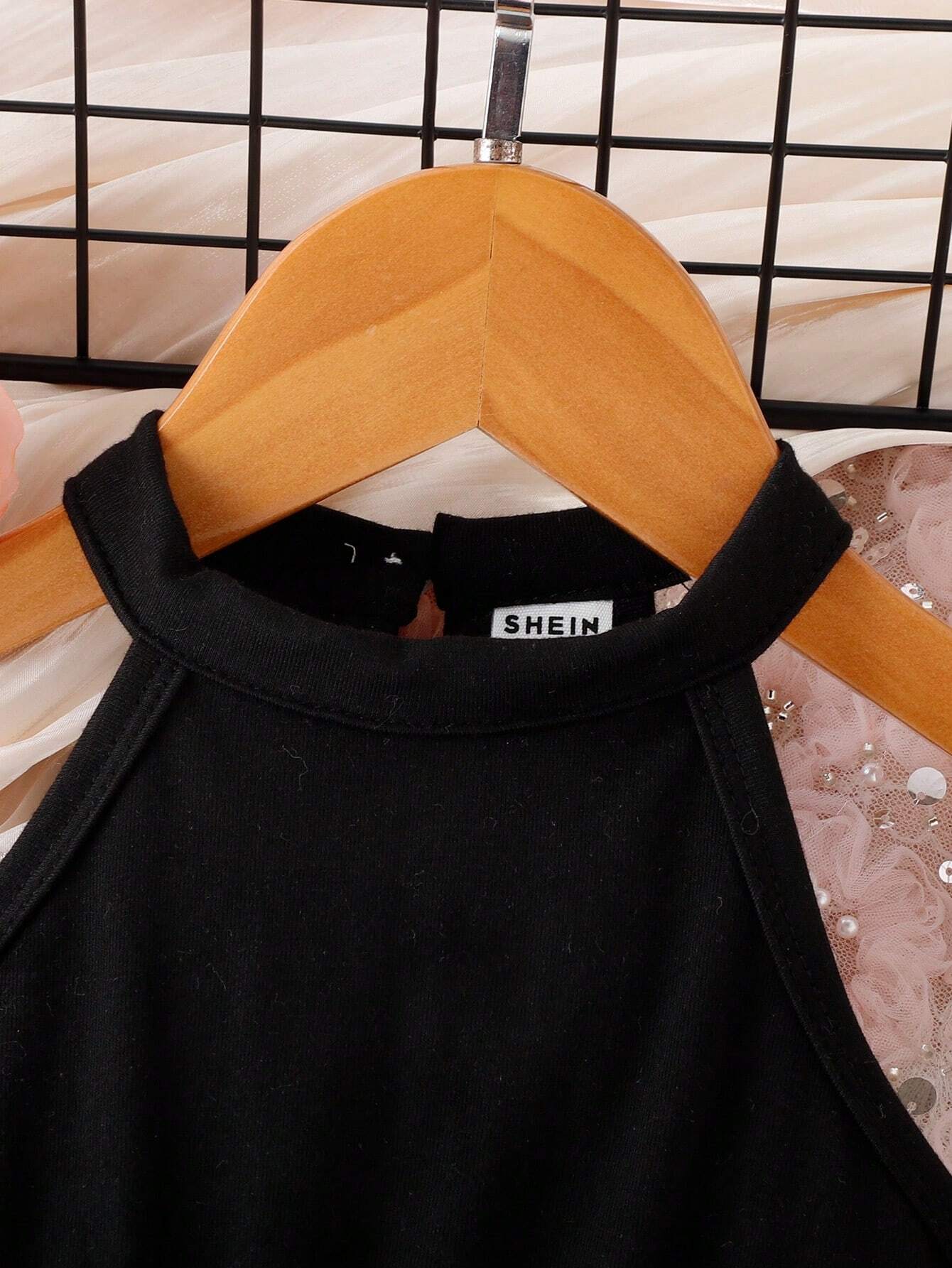 Girls Halter Neck Ombré Pleated A-Line Dress - Onyx | 21 Century Kids