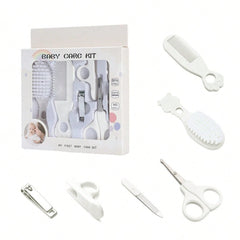 6pcs Baby Boys Grooming & Nail Care Kit - Ivory | 21 Century Kids