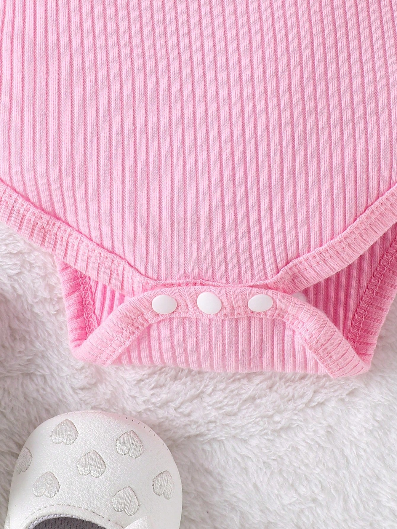 2pcs Baby Girls Ribbed Ruffle Bodysuit & Bow Skirt Set - Rose | 21 ...