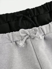 Little Boys Fleece Drawstring Track Shorts - Slate