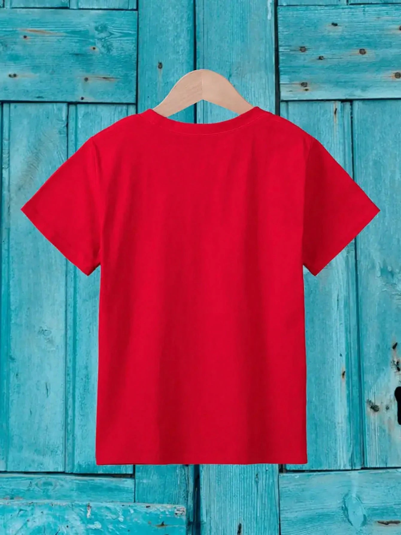 Little Boys 'Look Like My Daddy' Slogan Tee - Scarlet