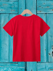 Little Boys 'Look Like My Daddy' Slogan Tee - Scarlet