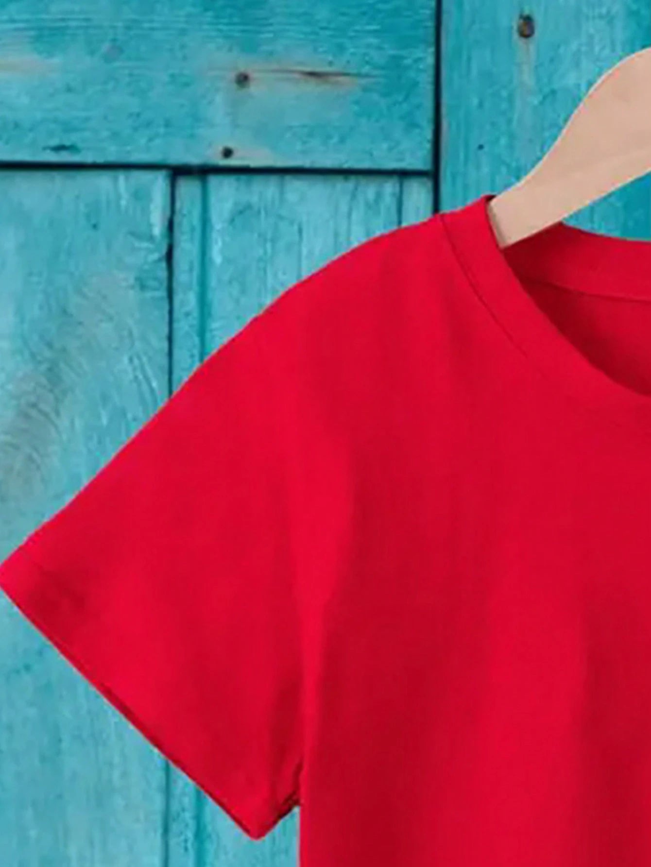 Little Boys 'Look Like My Daddy' Slogan Tee - Scarlet