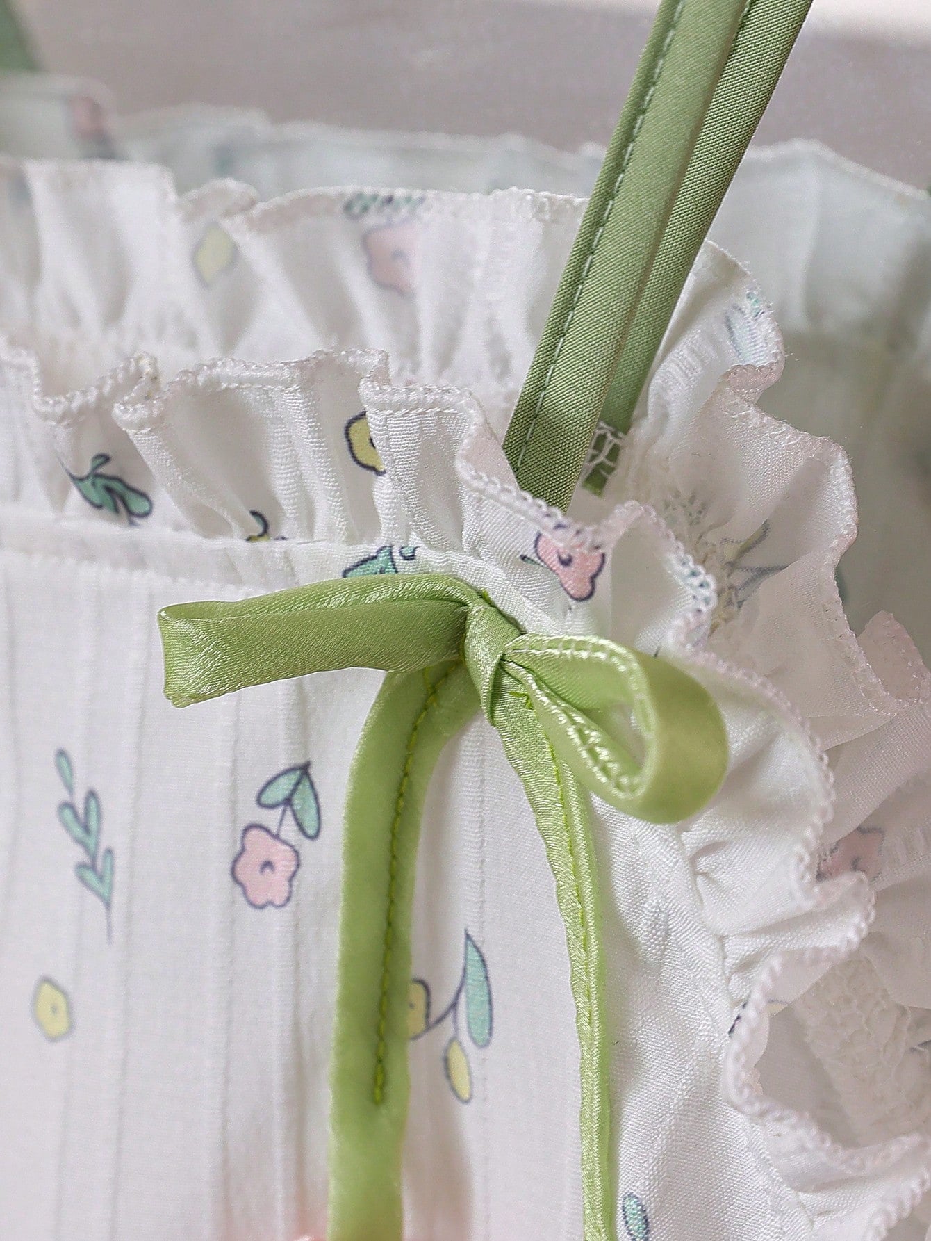 Girls Tulip Appliqué Ditsy Floral Tiered Sundress - Ivory