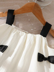 2pcs Girls Bow-Embellished Cami Top & Flare Pants Set - Ivory | 21 ...