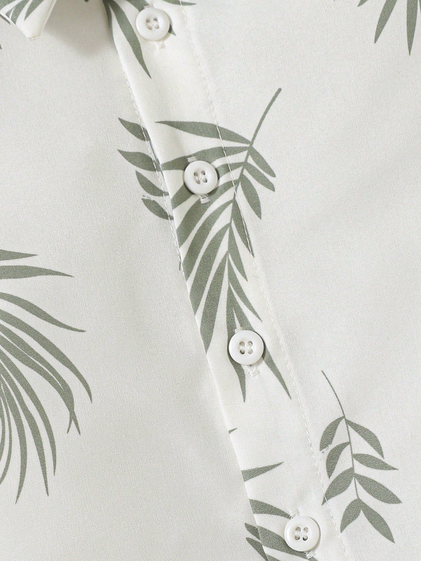 2pcs Boys Palm Leaf Print Shirt & Shorts Set - Ivory | 21 Century Kids