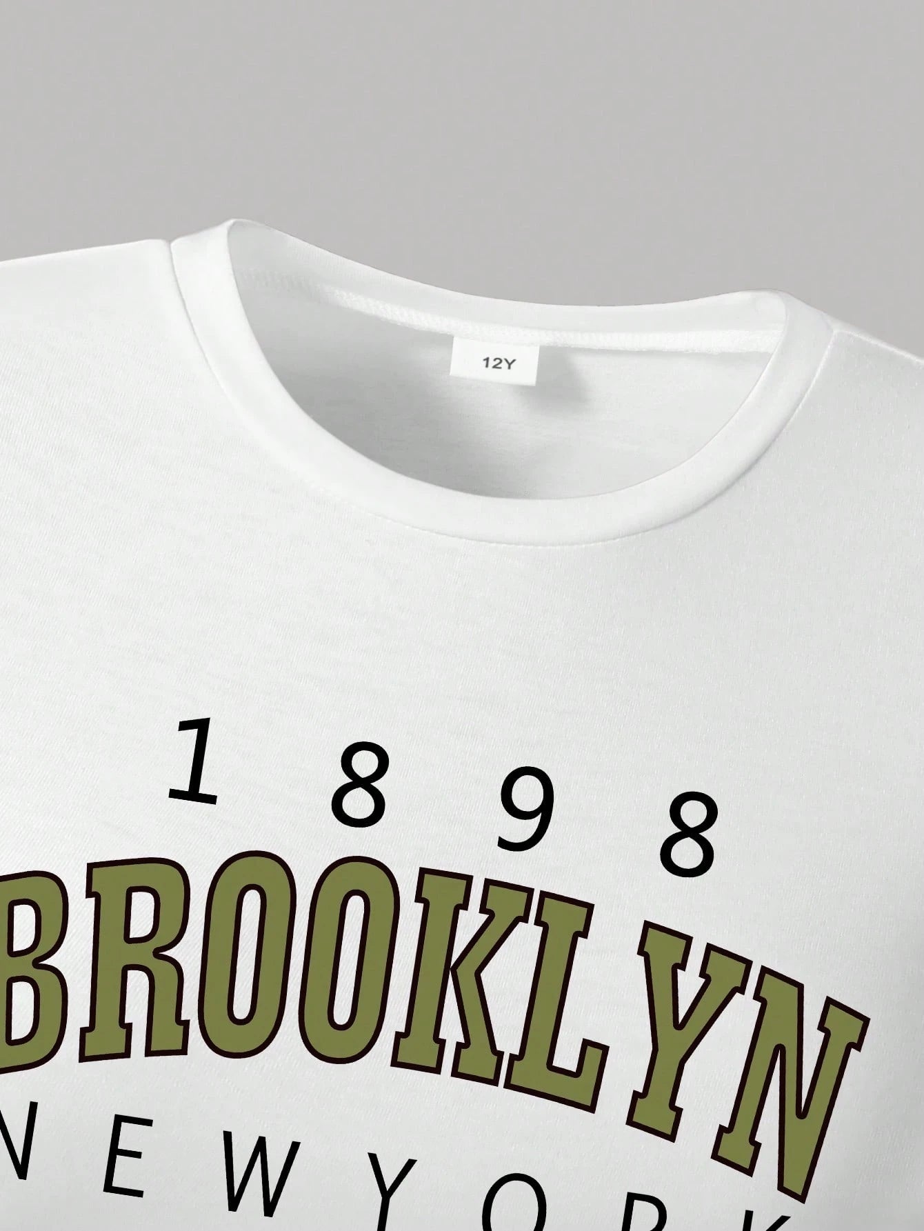 2pcs Big Girls Brooklyn Graphic Crop Tee & Cargo Pants Set - Sage |...
