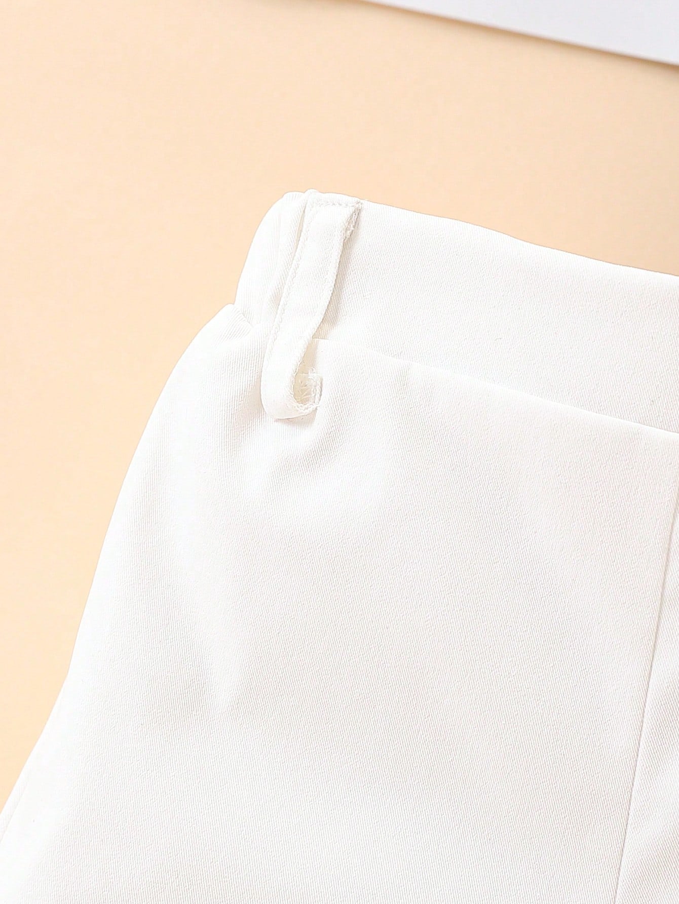 2pcs Boys Tailored Chino Shorts with Retro Button - Ivory | 21 Cent...