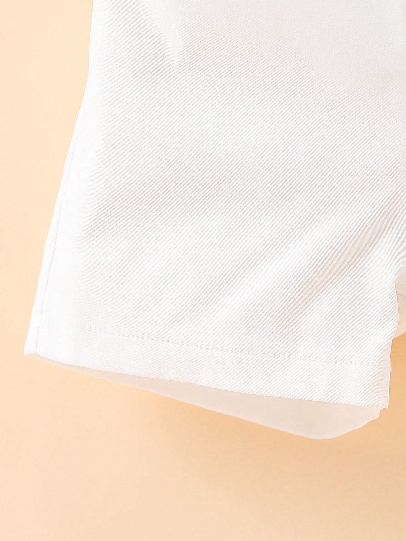 2pcs Boys Tailored Chino Shorts with Retro Button - Ivory | 21 Cent...