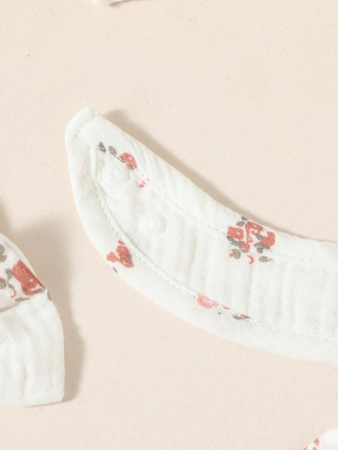 4pcs Baby Girls Ditsy Floral Muslin Romper Set - Ivory | 21 Century...