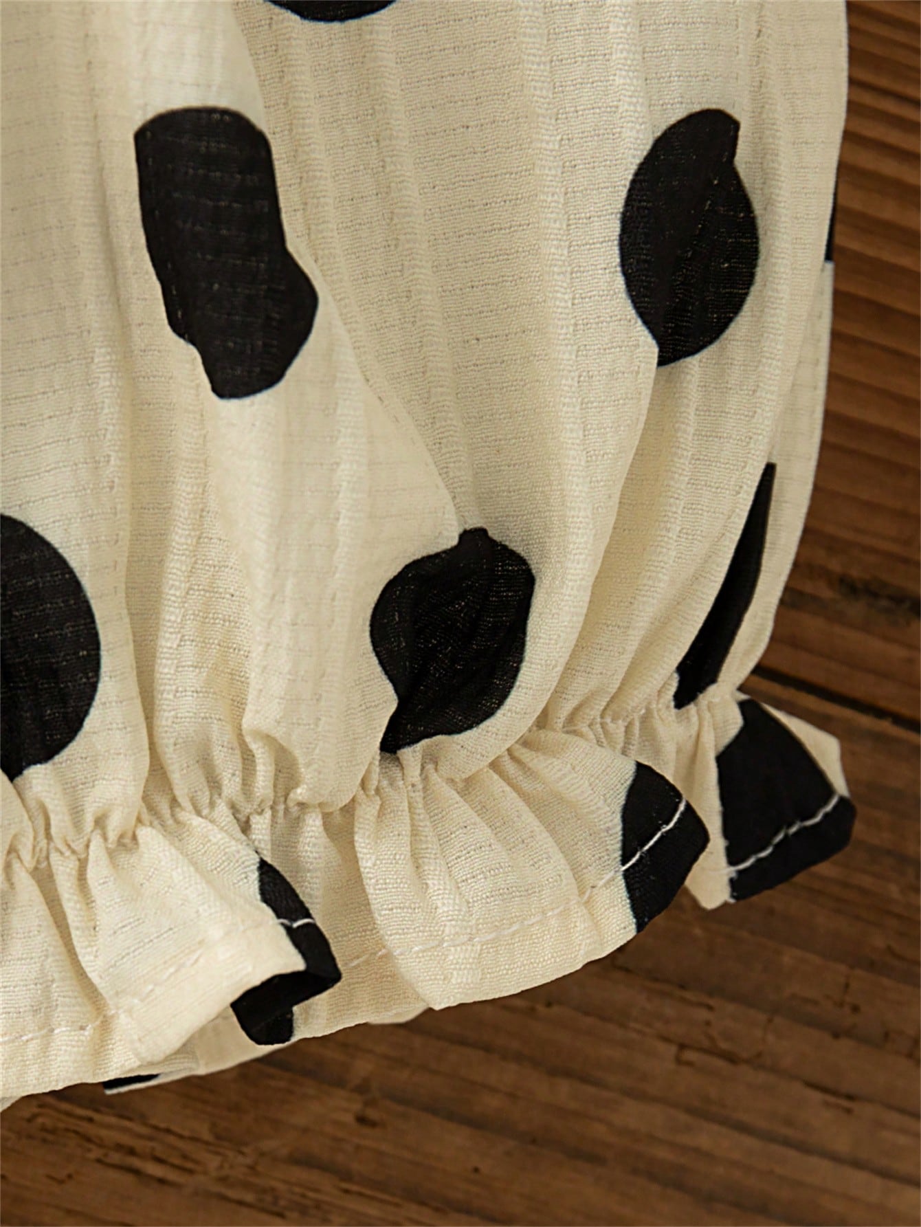2pcs Girls Polka Dot Bow-Back Tank & Bloomer Set - Isabelline
