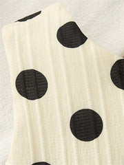 2pcs Girls Polka Dot Bow-Back Tank & Bloomer Set - Isabelline
