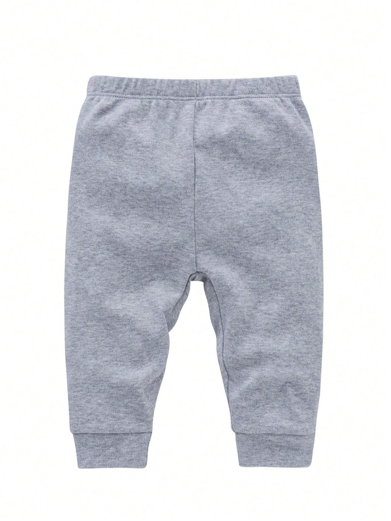 3pcs Boys Essential Cotton Jogger Pants - Slate | 21 Century Kids