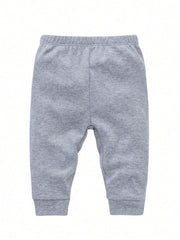 3pcs Boys Essential Cotton Jogger Pants - Slate | 21 Century Kids