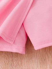 2pcs Big Girls Pearl Bow Camisole Top & Shorts Set - Flamingo | 21 ...