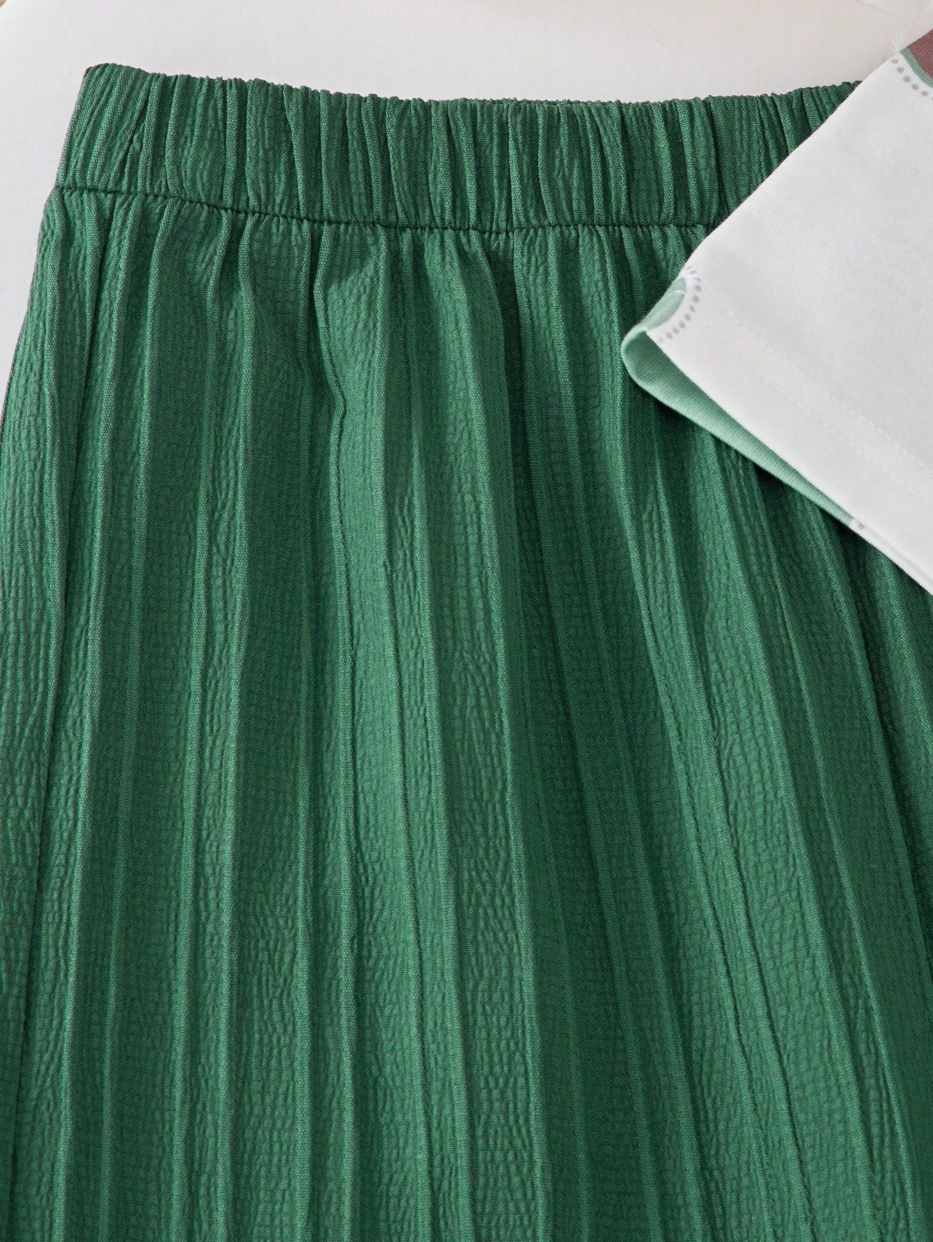 2pcs Girls Floral Print Tee & Wide-Leg Pants Set - Emerald | 21 Cen...