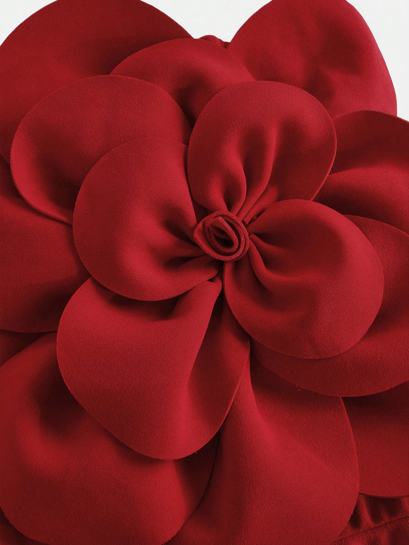 Big Girls 3D Floral One-Shoulder A-Line Dress - Scarlet | 21 Centur...