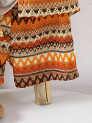 Boys Geometric Zigzag Shirt & Shorts Set - Amber