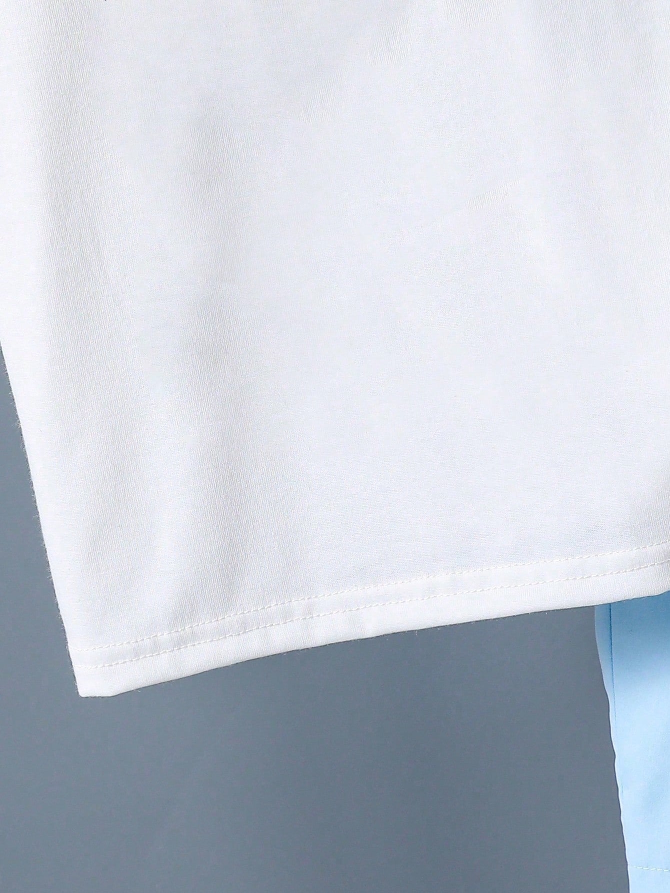 2pcs Big Boys Letter Print Tee & Shorts Set - Ivory
