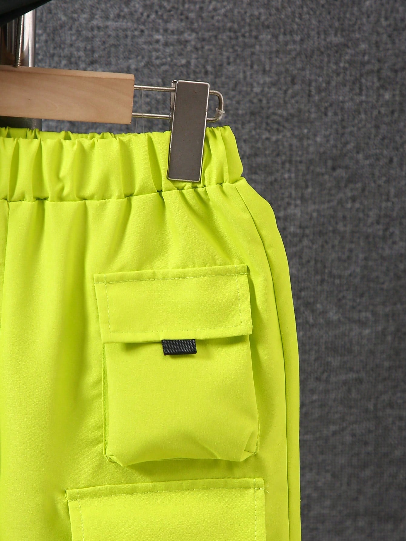 2pcs Boys Utility Pocket Tee & Shorts Set - Golden Yellow