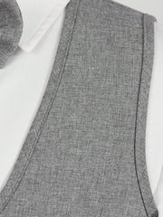 3pcs Boys Formal Waistcoat, Trousers & Bow Tie Set - Slate | 21 Cen...