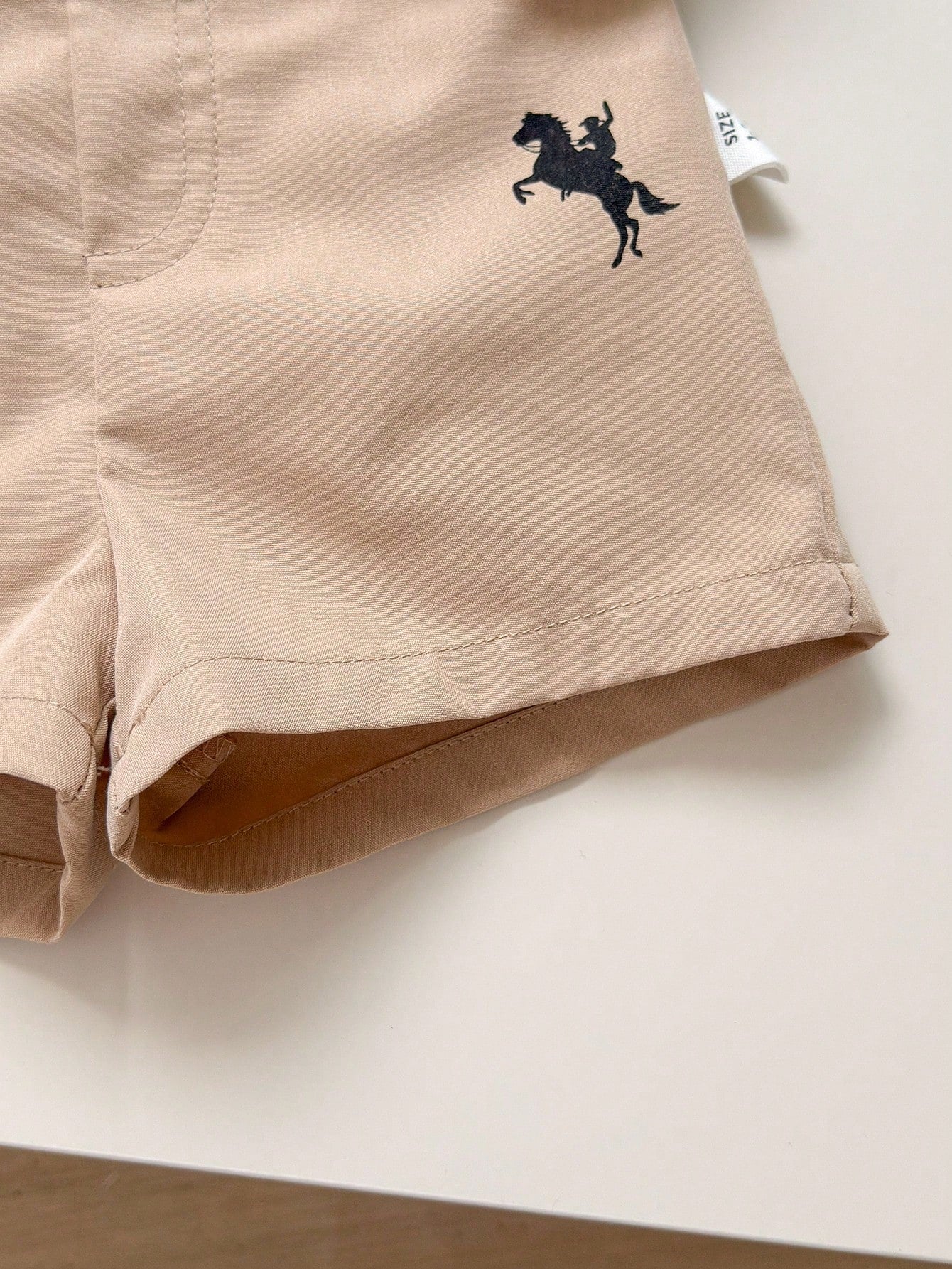 2pcs Baby Unisex Polo Shirt & Chino Shorts Set - Ivory | 21 Century...